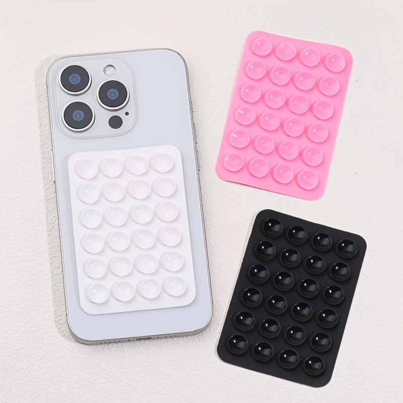 Phone Cases - ที่ยึดโทรศัพท์แบบดูดซิลิโคน 24 ช่อง แผ่นรองดูดอเนกประสงค์ ขาตั้งติดผนัง กันลื่น