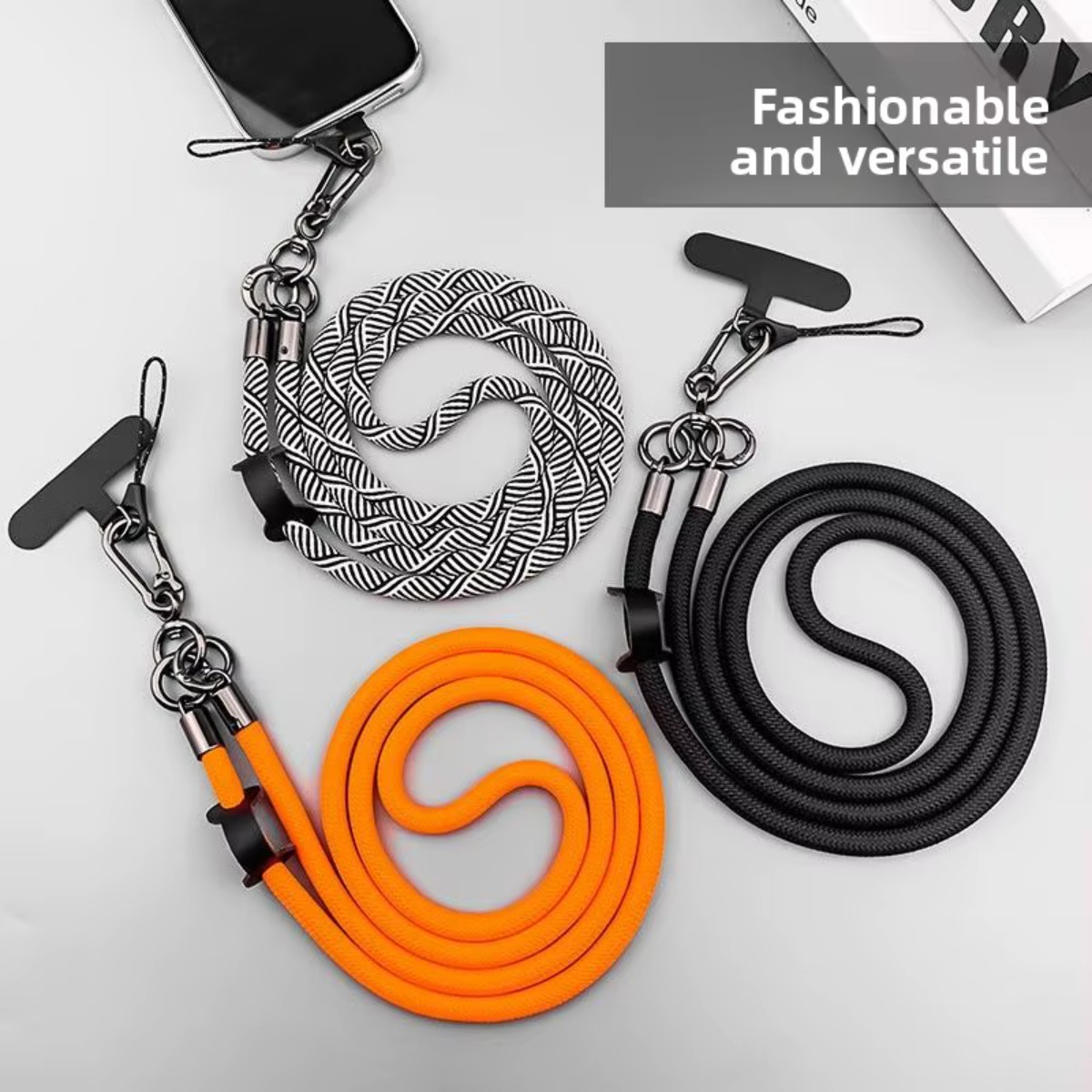 Crossbody Lanyard Neck Strap Case - สายคล้องโทรศัพท์มือถือแบบยาว ถอดออกได้ ใช้ได้กับโทรศัพท์ทุกรุ่น สายคล้องคอ สายคล้องไหล่ ป้องกันการสูญหาย