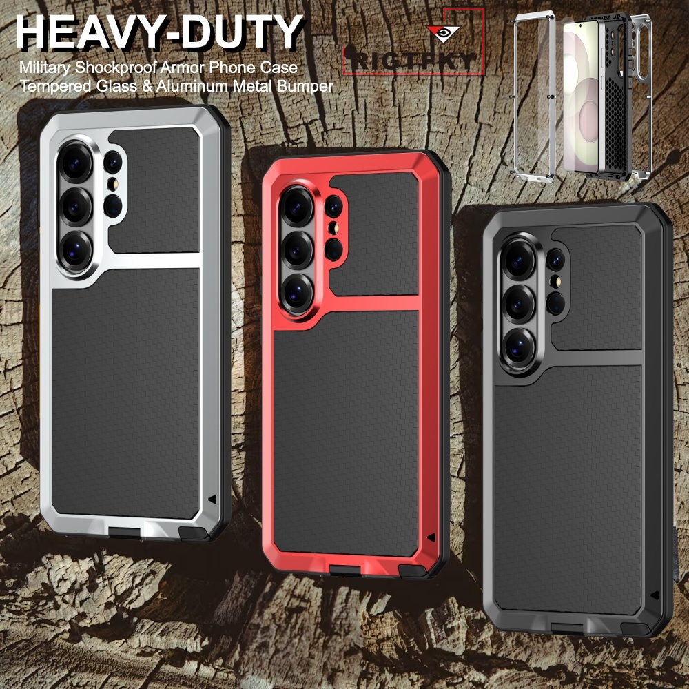 Heavy Duty 360 Full Body Protective Case - เคสสำหรับซัมซุง S26 อัลตร้า, S26 พลัสเกราะหนักแบบทหารกันกระแทกทนทาน 360