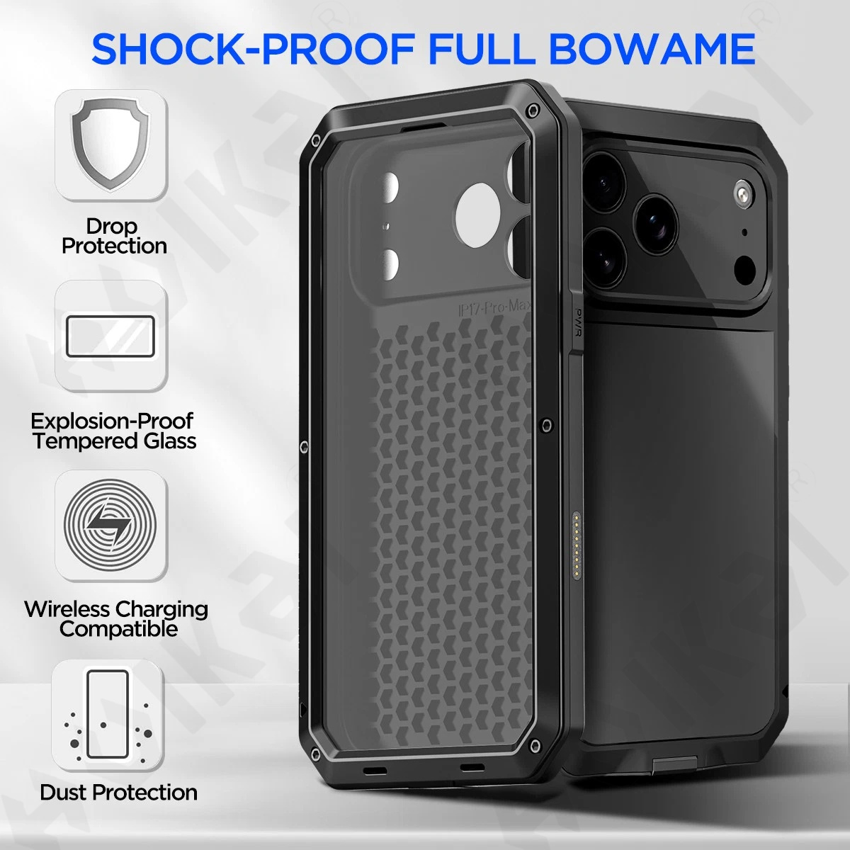 เคสที่เหมาะสำหรับ iPhone 18 Pr - Heavy Duty 360 Full Body Protective Case บทวิจารณ์และราคา