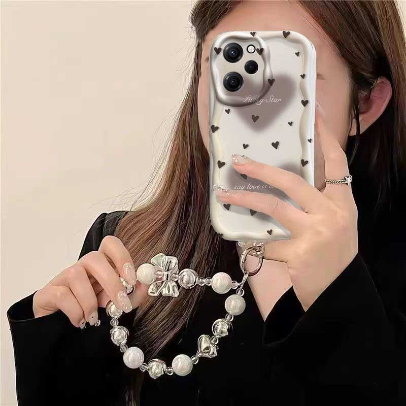 เคสสำหรับ RENO 15 15F 14 PRO 1 - Cute Cartoon Wrist Strap Silicone Case บทวิจารณ์และราคา
