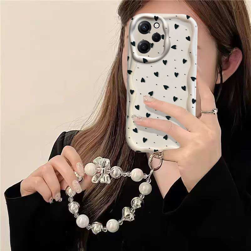 เคสสำหรับ RENO 15 15F 14 PRO 1 - Cute Cartoon Wrist Strap Silicone Case บทวิจารณ์และราคา