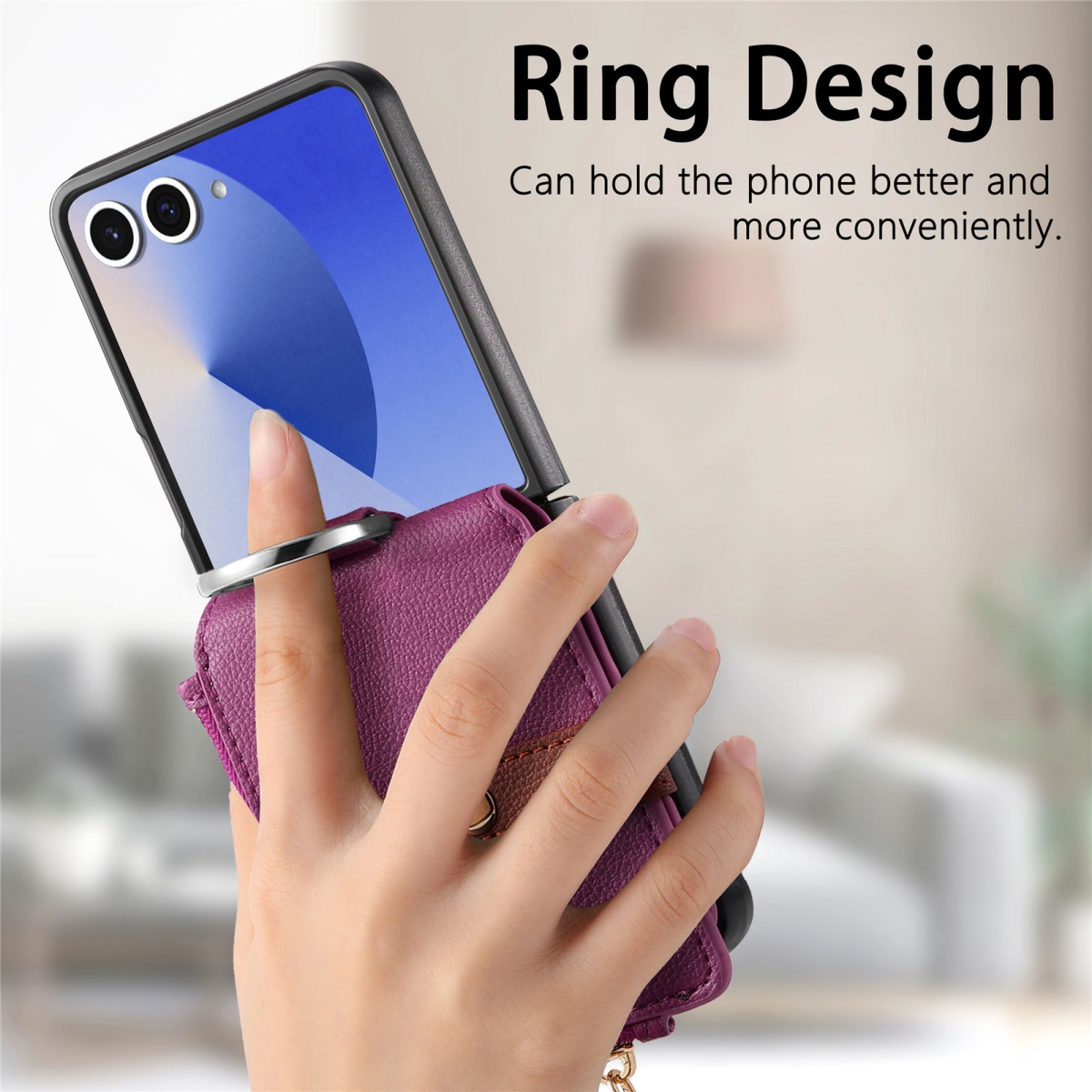 เคสโทรศัพท์แบบมีช่องใส่บัตรสุด - Leather Wallet Card Holder Phone Cover บทวิจารณ์และราคา