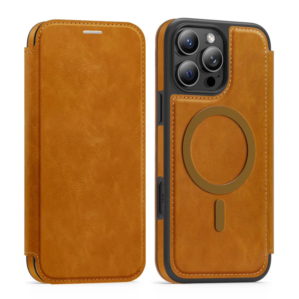 เคสโทรศัพท์หนังฝาพับแม่เหล็ก ส - Leather Wallet Card Holder Phone Cover บทวิจารณ์และราคา