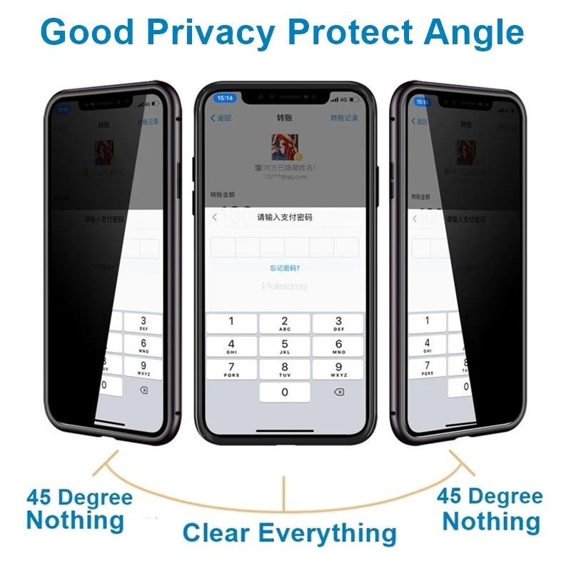 เคสโลหะกระจกนิรภัยแม่เหล็ก ป้อ - Anti Spy Privacy Glass Case บทวิจารณ์และราคา