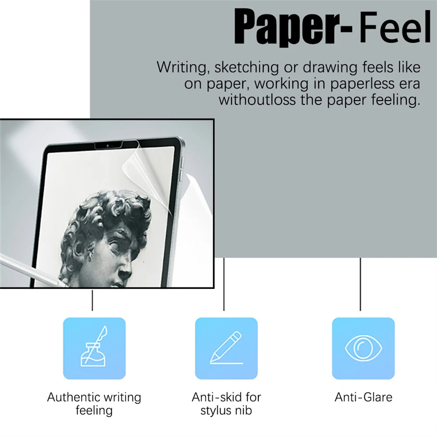 3 ชิ้นกระดาษรู้สึกเช่นป้องกันห - Matte Anti Glare Screen Protector บทวิจารณ์และราคา